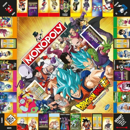 Monopoly Dragon Ball Super – Édition Survie de l'Univers (Winning Moves) – plateau de jeu