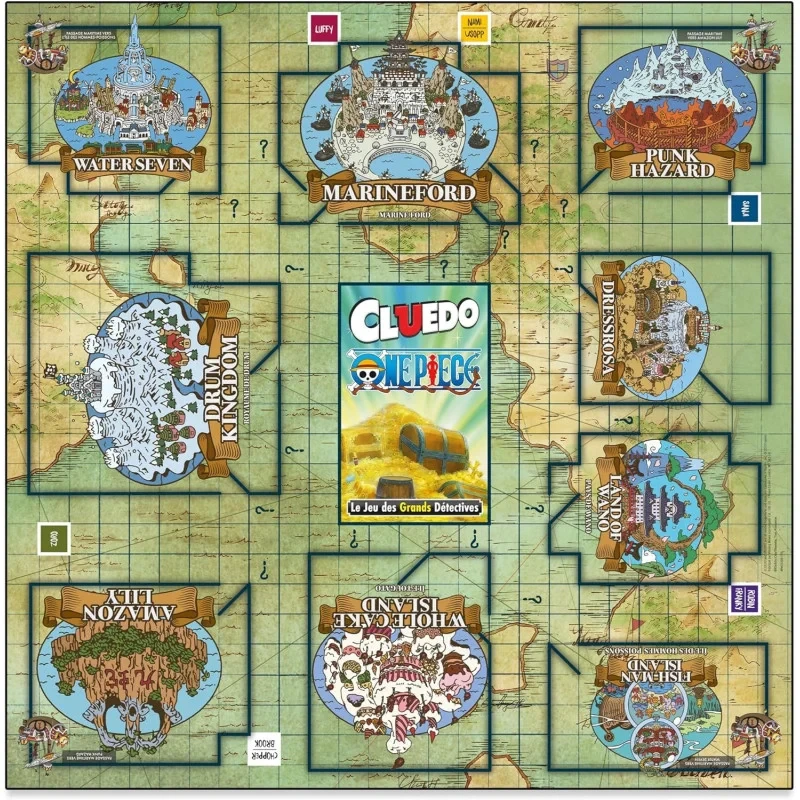 Cluedo One Piece (Winning Moves) – plateau de jeu complet
