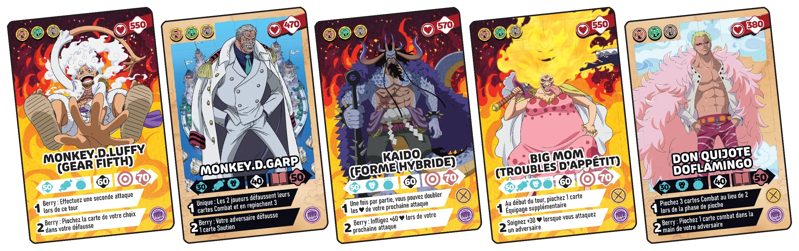 One Piece Pirate Fighting (Topi Games) – cartes personnages