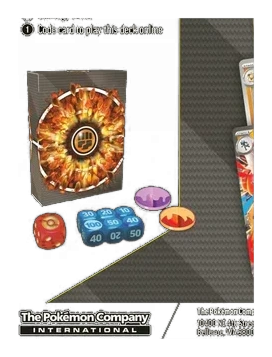 JCC Pokémon – Deck Combat de Ligue Méga-Lucario-ex – dés, marqueurs et étui