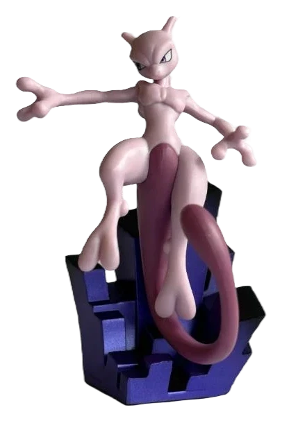 Collection avec figurine Pokémon 30ᵉ Anniversaire – Mewtwo (Kaiyodo) – version française – figurine Mewtwo Kaiyodo Pokémon 30ᵉ anniversaire