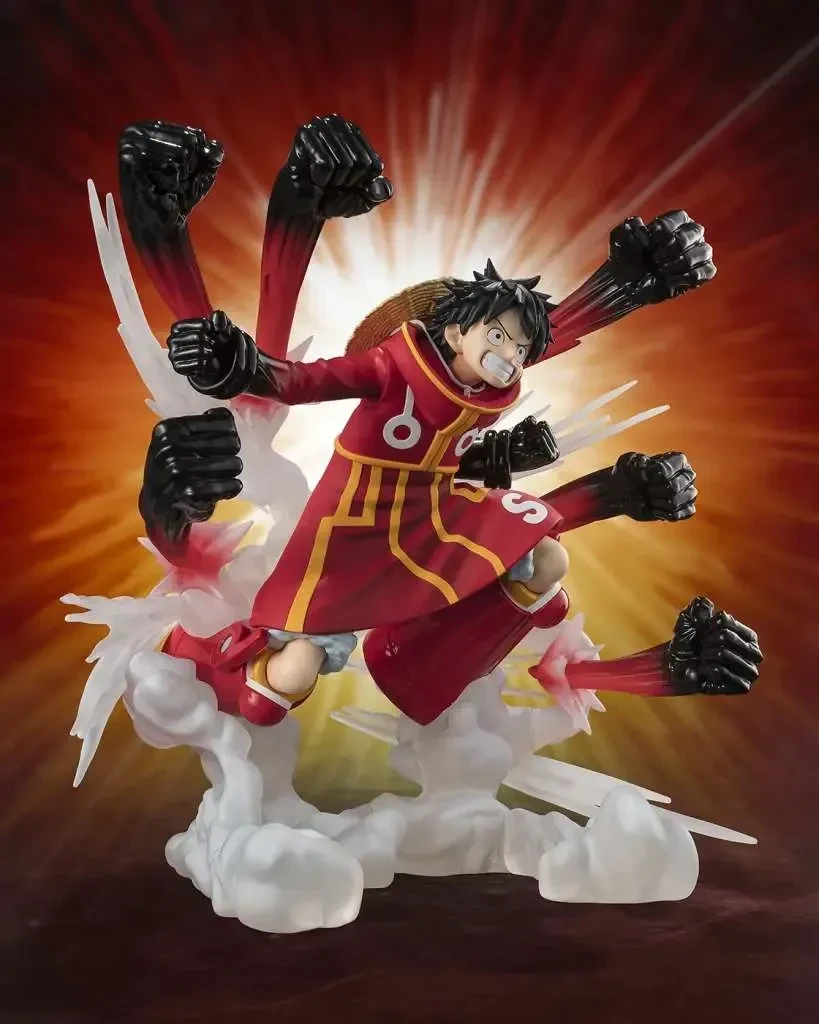 Figurine Figuarts Zero Extra Battle Luffy Gum-Gum Hawk Gatling – One Piece – vue 3
