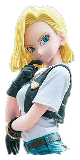 Figurine Grandista – C-18 (Banpresto) – détail visage, cheveux et gants