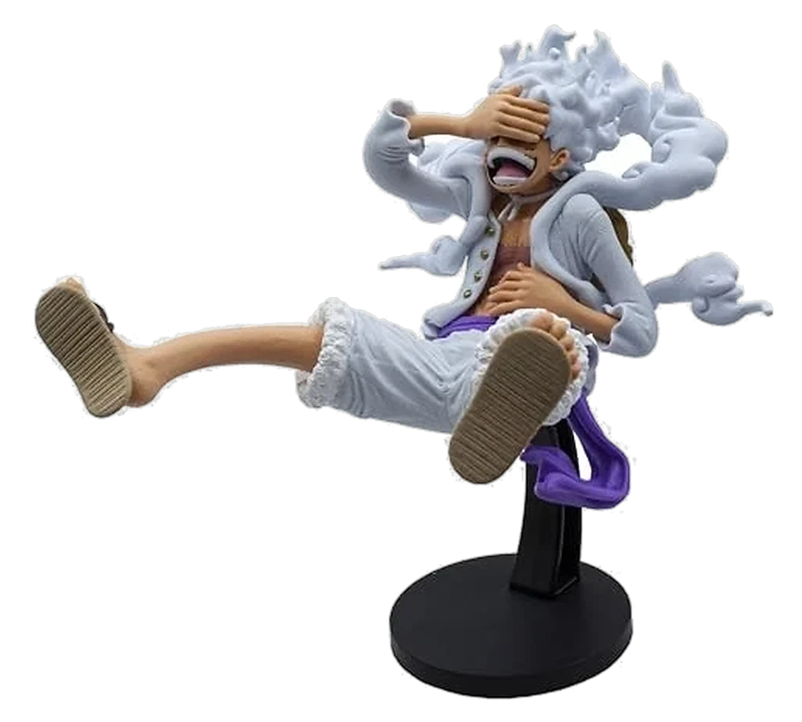 Figurine King of Artist – Monkey D. Luffy Gear 5 (Banpresto) – vue de trois-quarts