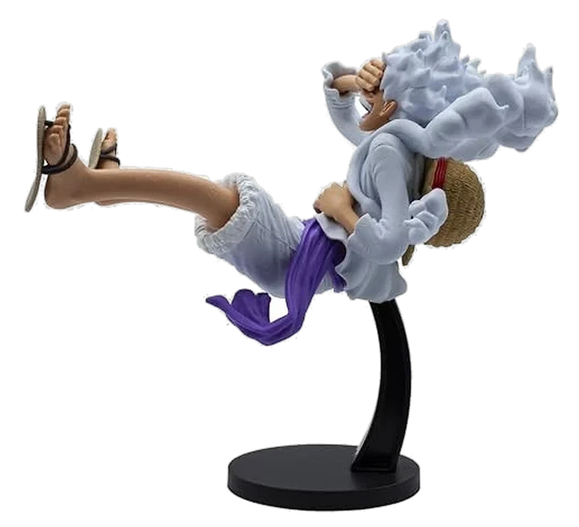 Figurine King of Artist – Monkey D. Luffy Gear 5 (Banpresto) – vue de profil droit