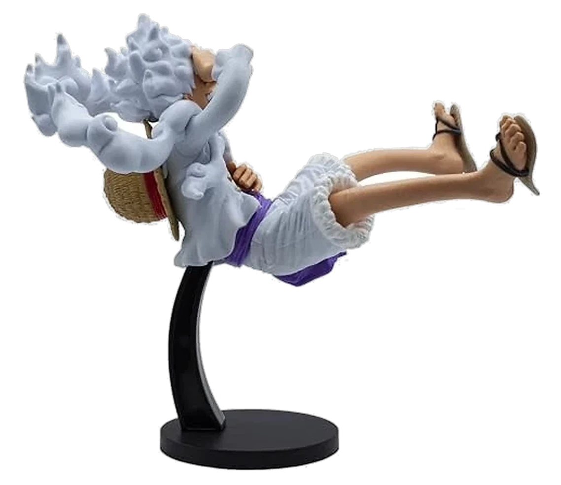 Figurine King of Artist – Monkey D. Luffy Gear 5 (Banpresto) – vue de profil gauche