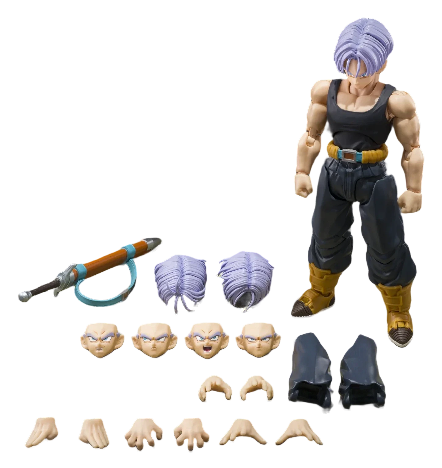 Figurine S.H.Figuarts Trunks Z-Fighters avec socle Group Base Version B (Bandai) – vue 9