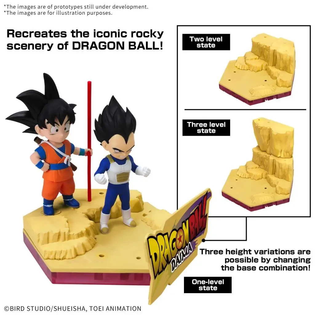 Maquette Dragon Ball Daima Son Goku Mini et Vegeta Mini (Bandai) – vue 2
