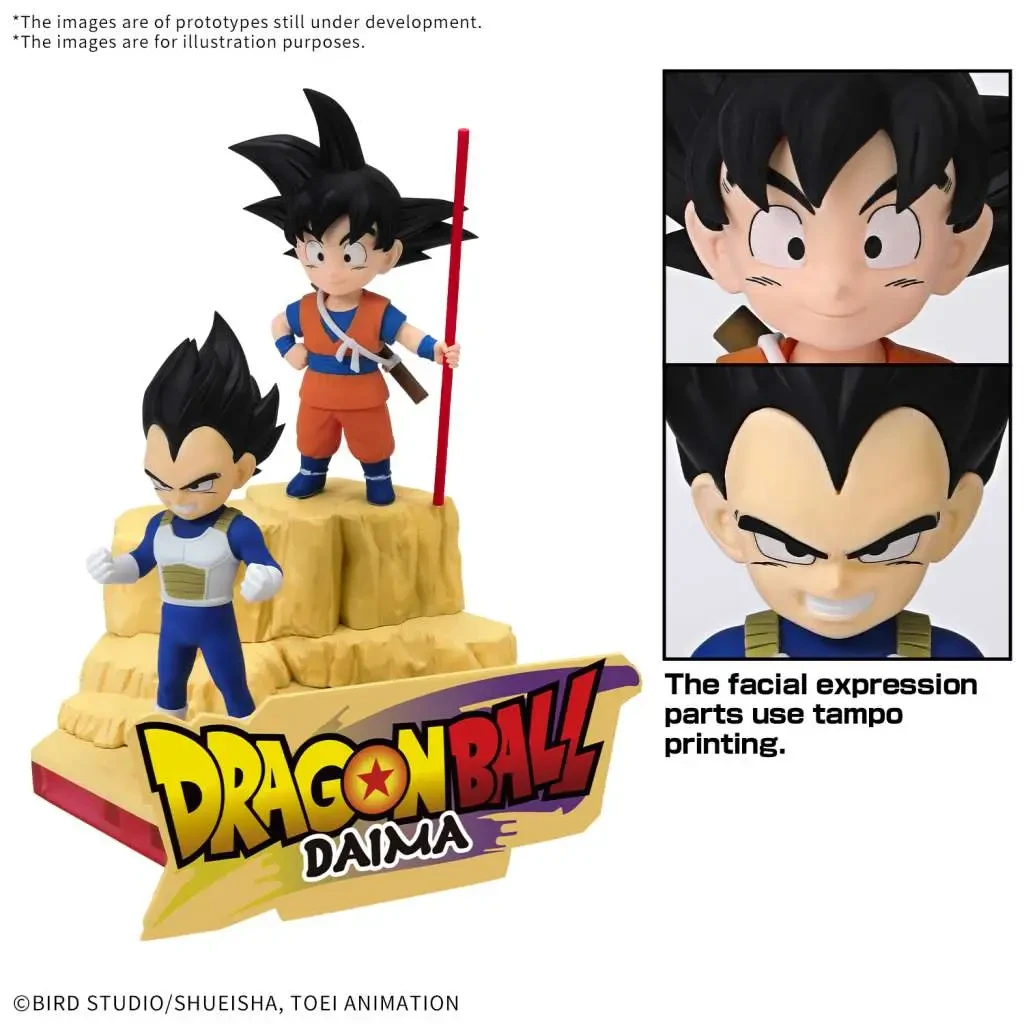 Maquette Dragon Ball Daima Son Goku Mini et Vegeta Mini (Bandai) – vue 3