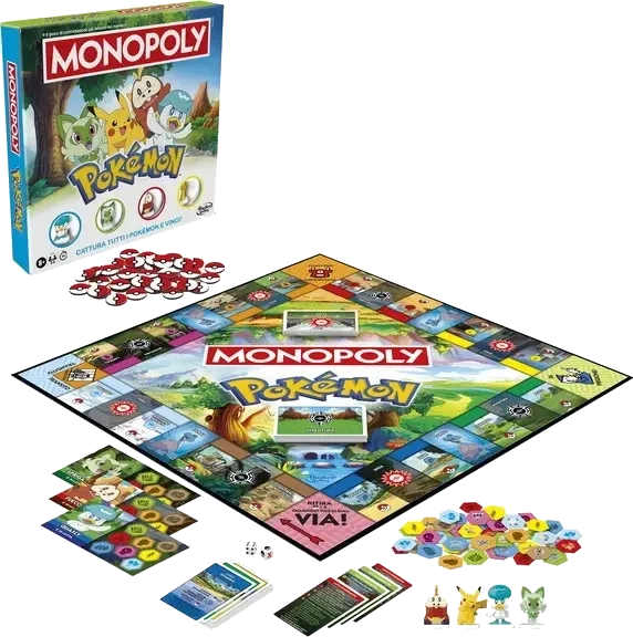 Monopoly Pokémon – Attrapez-les tous ! – plateau et contenu