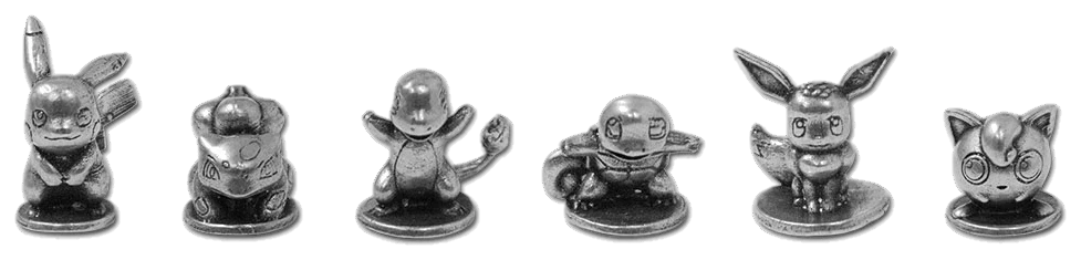 Monopoly Pokémon – Édition Kanto (Winning Moves / Hasbro) – pions Pokémon