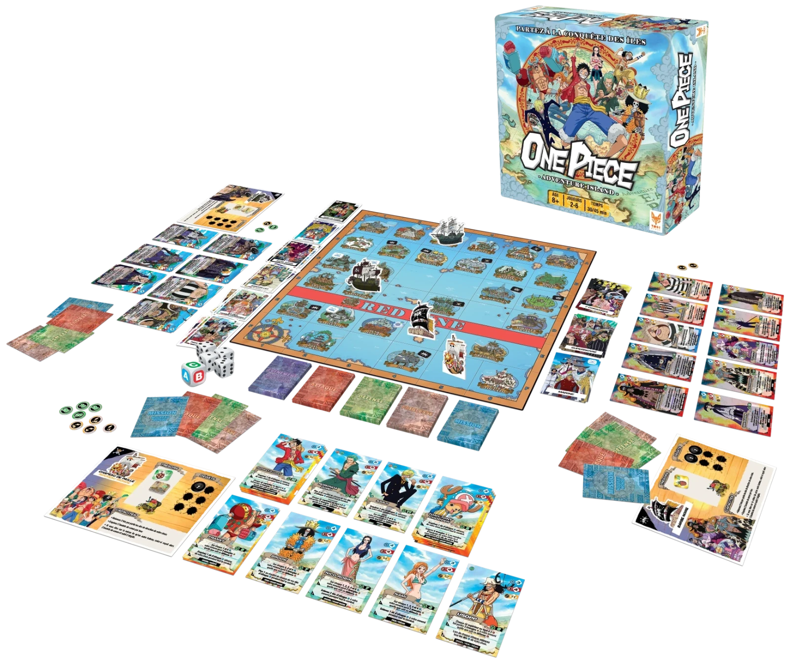 One Piece Adventure Island (Topi Games) – contenu de la boîte