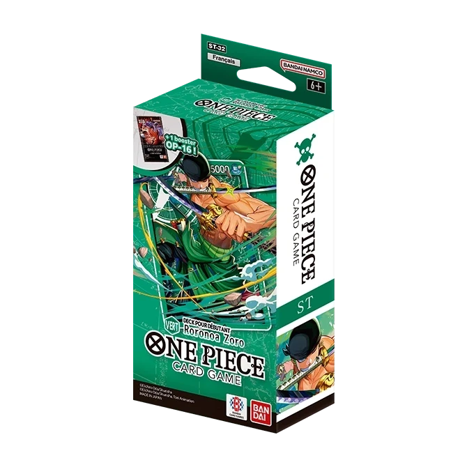One Piece Card Game – Starter Decks ST-31 à ST-36 (version française) – ST32 Roronoa Zoro