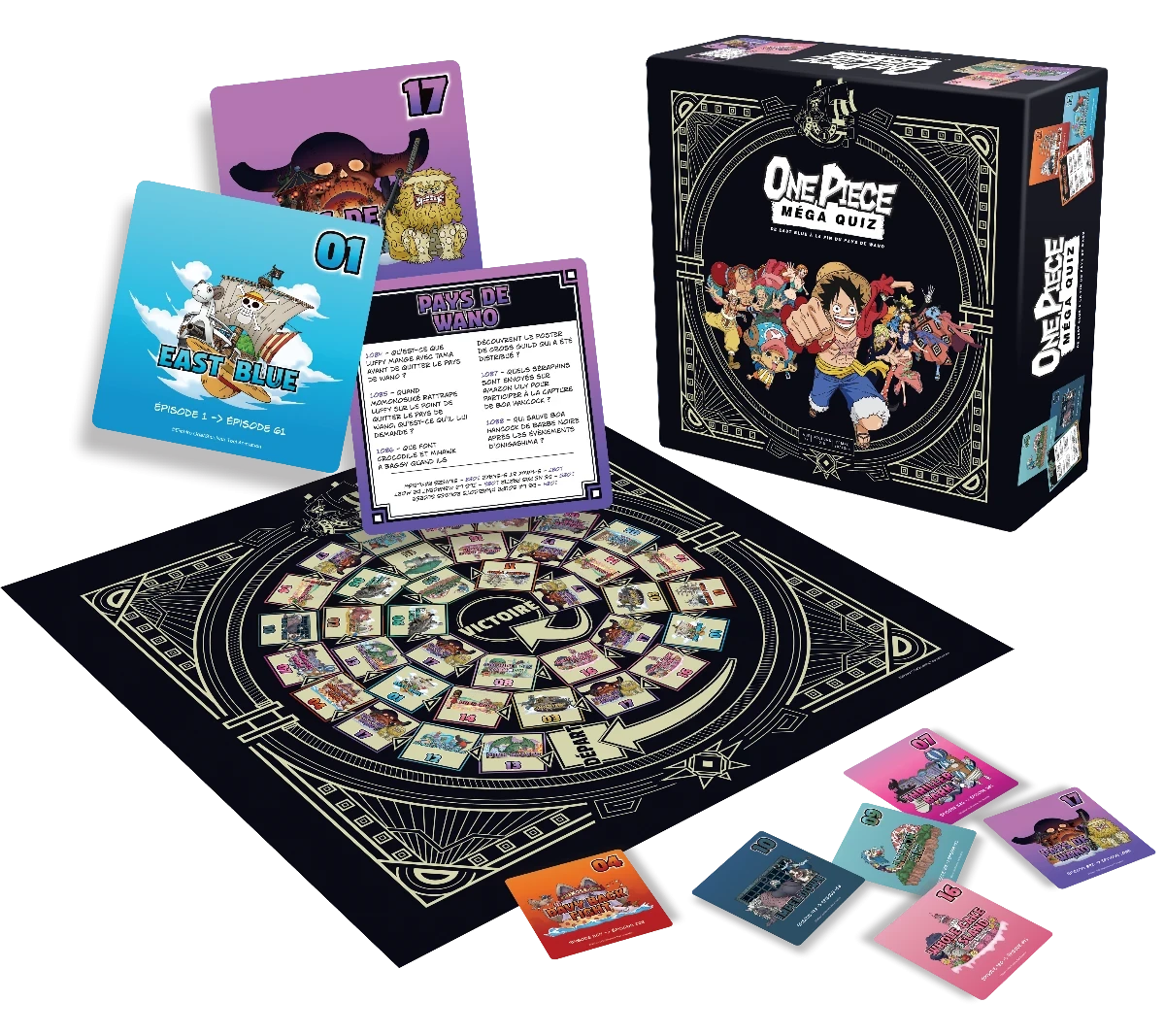 One Piece Méga Quiz – plateau et contenu