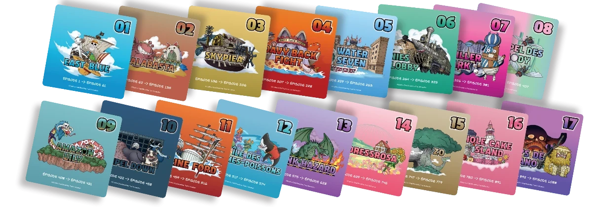 One Piece Méga Quiz – cartes questions