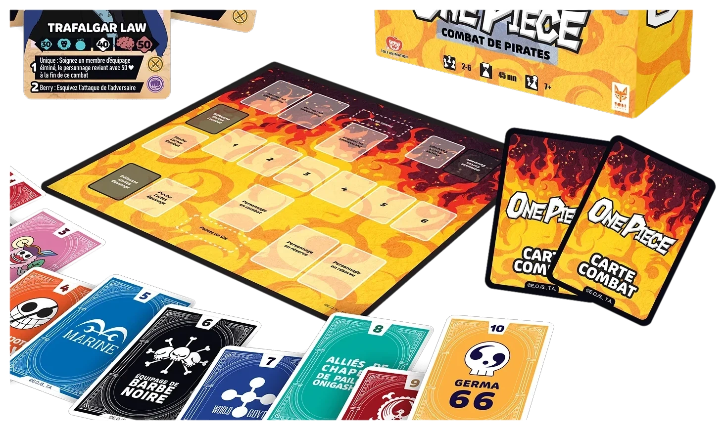 One Piece Pirate Fighting (Topi Games) – plateau et paquets