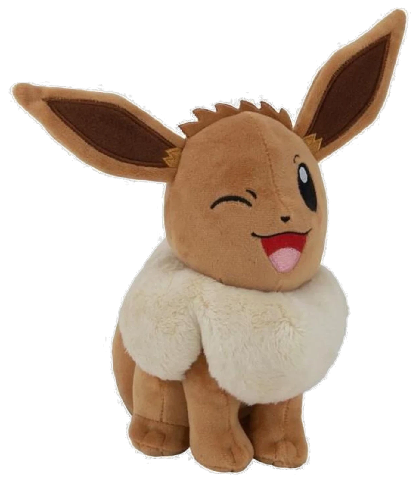 Peluche Évoli 20 cm – Pokémon – vue de trois-quarts gauche