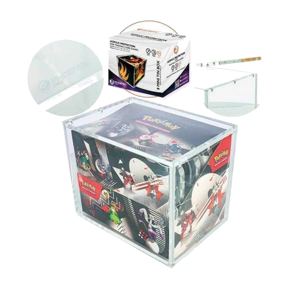 Protection Acrylique Display 8 Mini Tins Pokémon Phoenix Shield