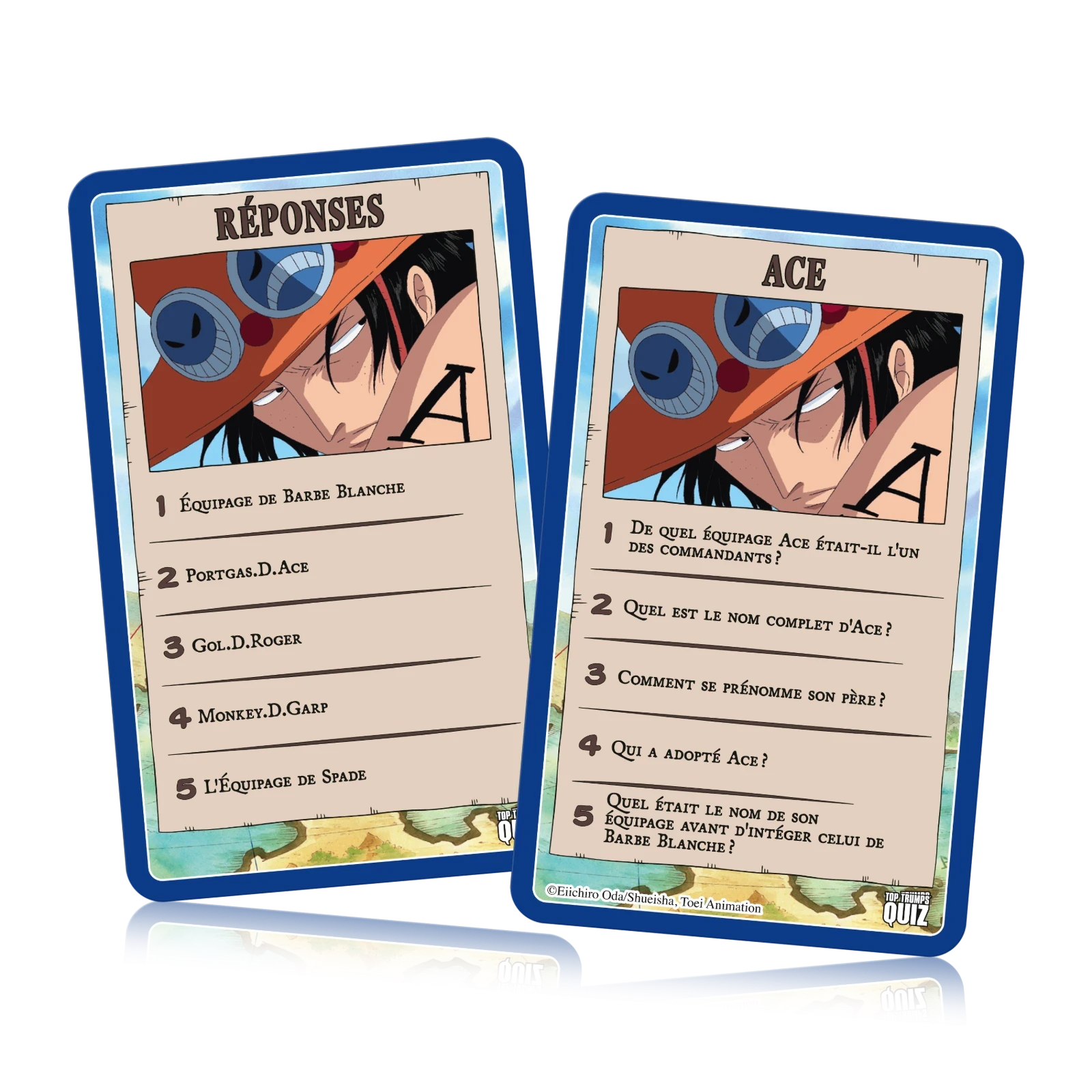 Quiz One Piece – 500 questions (Winning Moves) – cartes Ace question-réponse