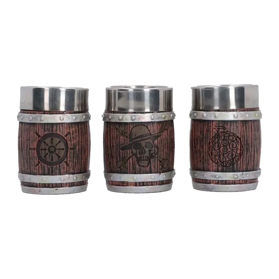 Set de 3 verres à shot tonneau – One Piece