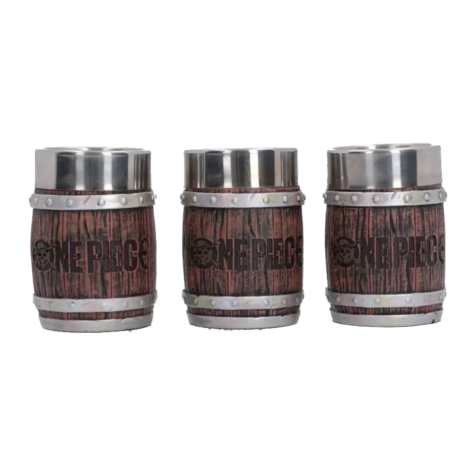 Set de 3 verres à shot tonneau – One Piece – vue 3