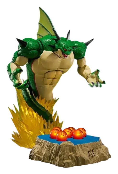Set S.H.Figuarts Porunga et Dendé avec Dragon Balls lumineuses (Bandai) – vue 2