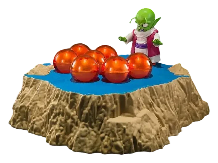 Set S.H.Figuarts Porunga et Dendé avec Dragon Balls lumineuses (Bandai) – vue 3