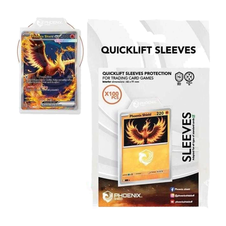 Sleeves à languettes Format Standard 66 x 92 mm Phoenix Shield x100