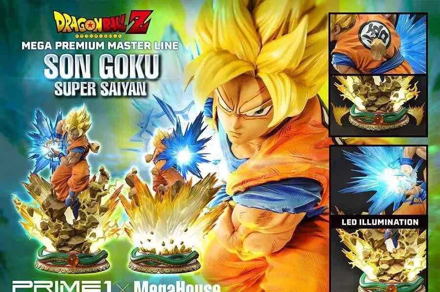 Statue Son Goku Super Saiyan 63 cm Dragon Ball Z (Prime 1 Studio x MegaHouse) – vue 10