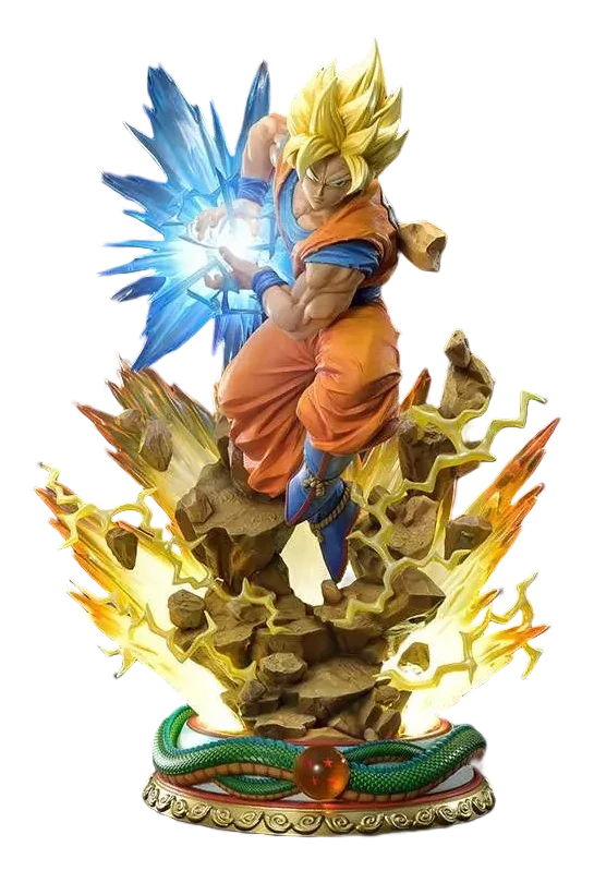 Statue Son Goku Super Saiyan 63 cm Dragon Ball Z (Prime 1 Studio x MegaHouse) – vue 2