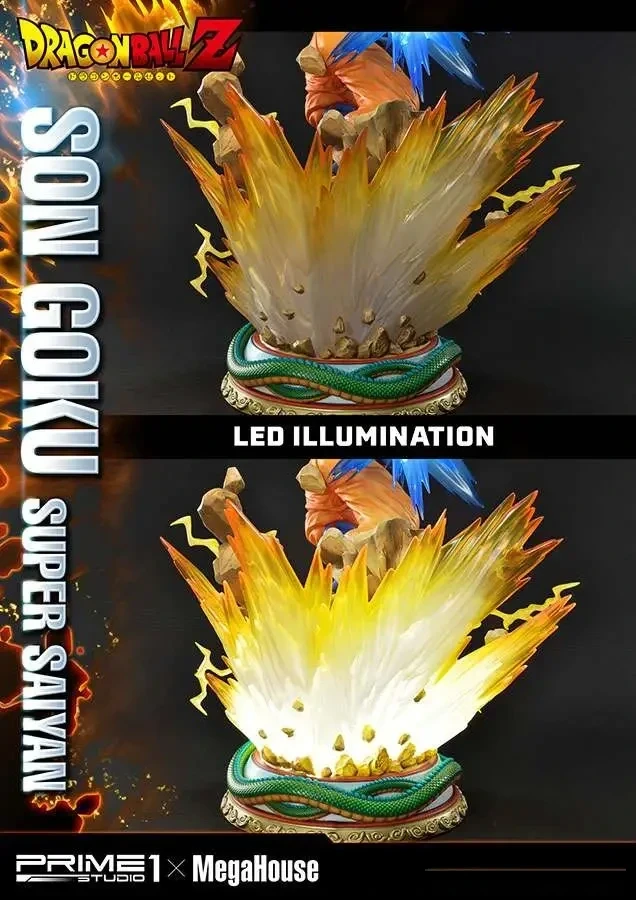 Statue Son Goku Super Saiyan 63 cm Dragon Ball Z (Prime 1 Studio x MegaHouse) – vue 6