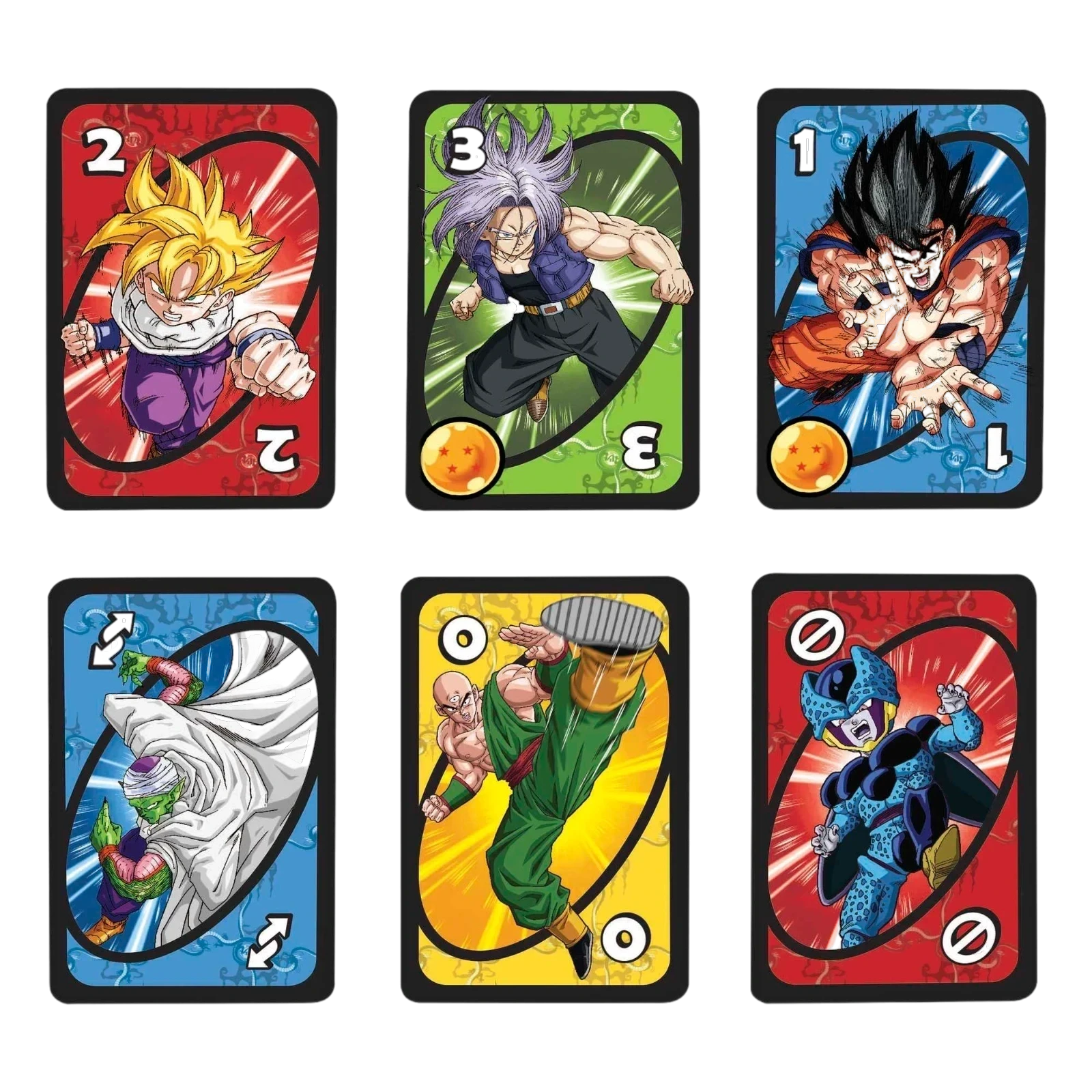 UNO Dragon Ball Z (Mattel) – ensemble des cartes